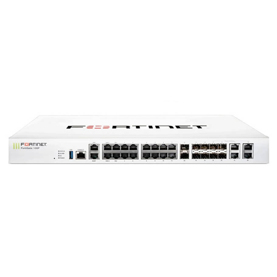 22 x GE RJ45 ports Firewall FORTINET FG-100F-BDL-950-12